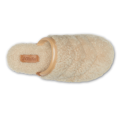 OluKai Pūpū Mua Women’s Shearling Mule Slipper - Tapa