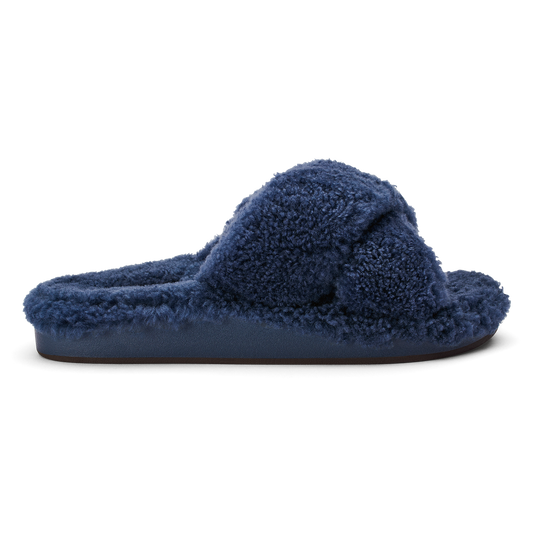 OluKai Hila Heu Women’s Slide Slipper Sandals - Moonlit Ocean
