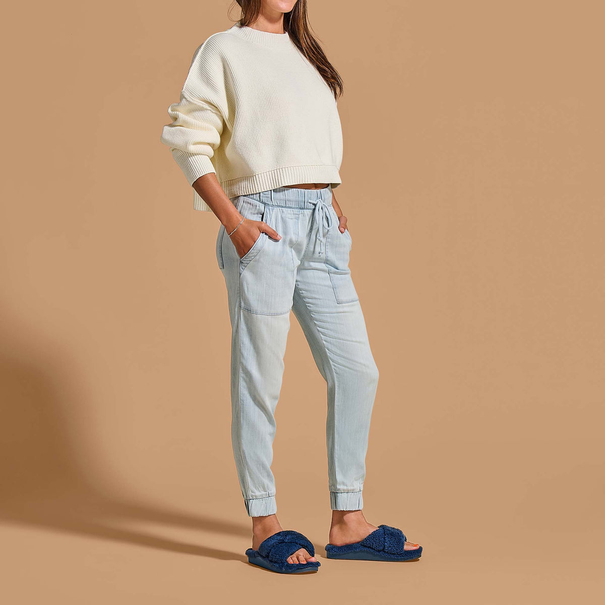 OluKai Hila Heu Women’s Slide Slipper Sandals - Moonlit Ocean
