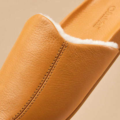 OluKai Kōnea Women’s Leather Slipper Mules - Saddle