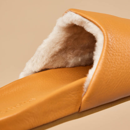 OluKai Kōnea Women’s Leather Slipper Mules - Saddle