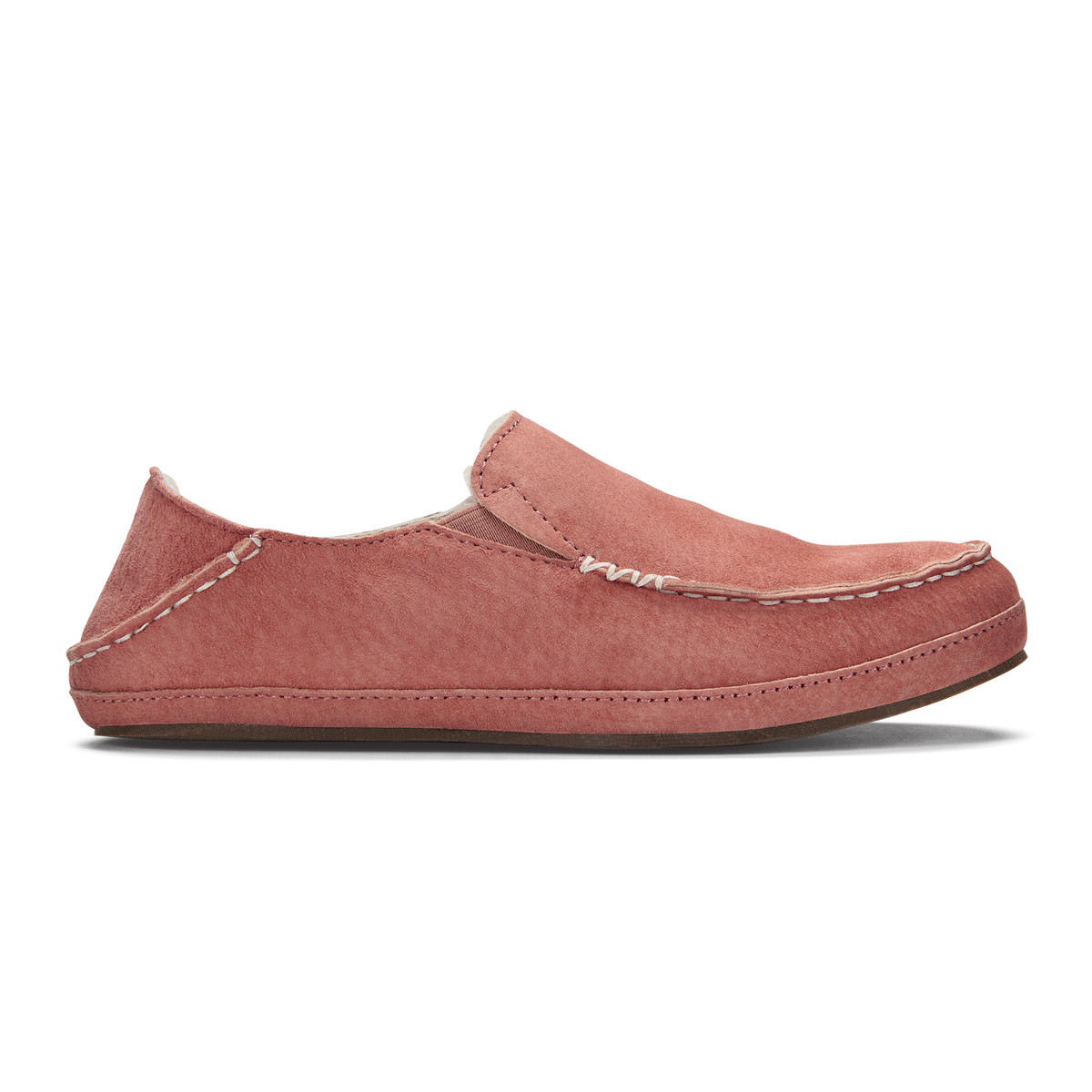 OluKai Nohea Women's Leather Slippers - Cedarwood
