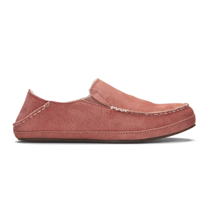 OluKai Nohea Women's Leather Slippers - Cedarwood
