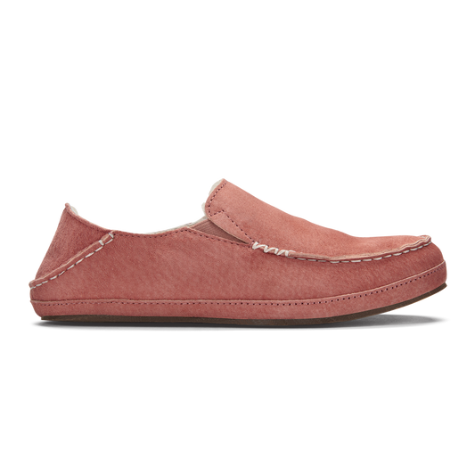 OluKai Nohea Women's Leather Slippers - Cedarwood