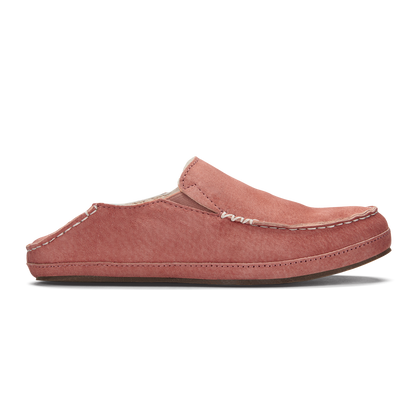 OluKai Nohea Women's Leather Slippers - Cedarwood