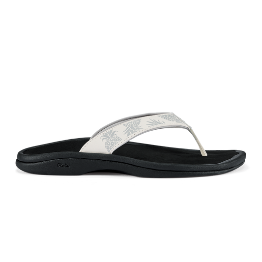 OluKai ‘Ohana Women's Beach Sandals - Bright White / Hua