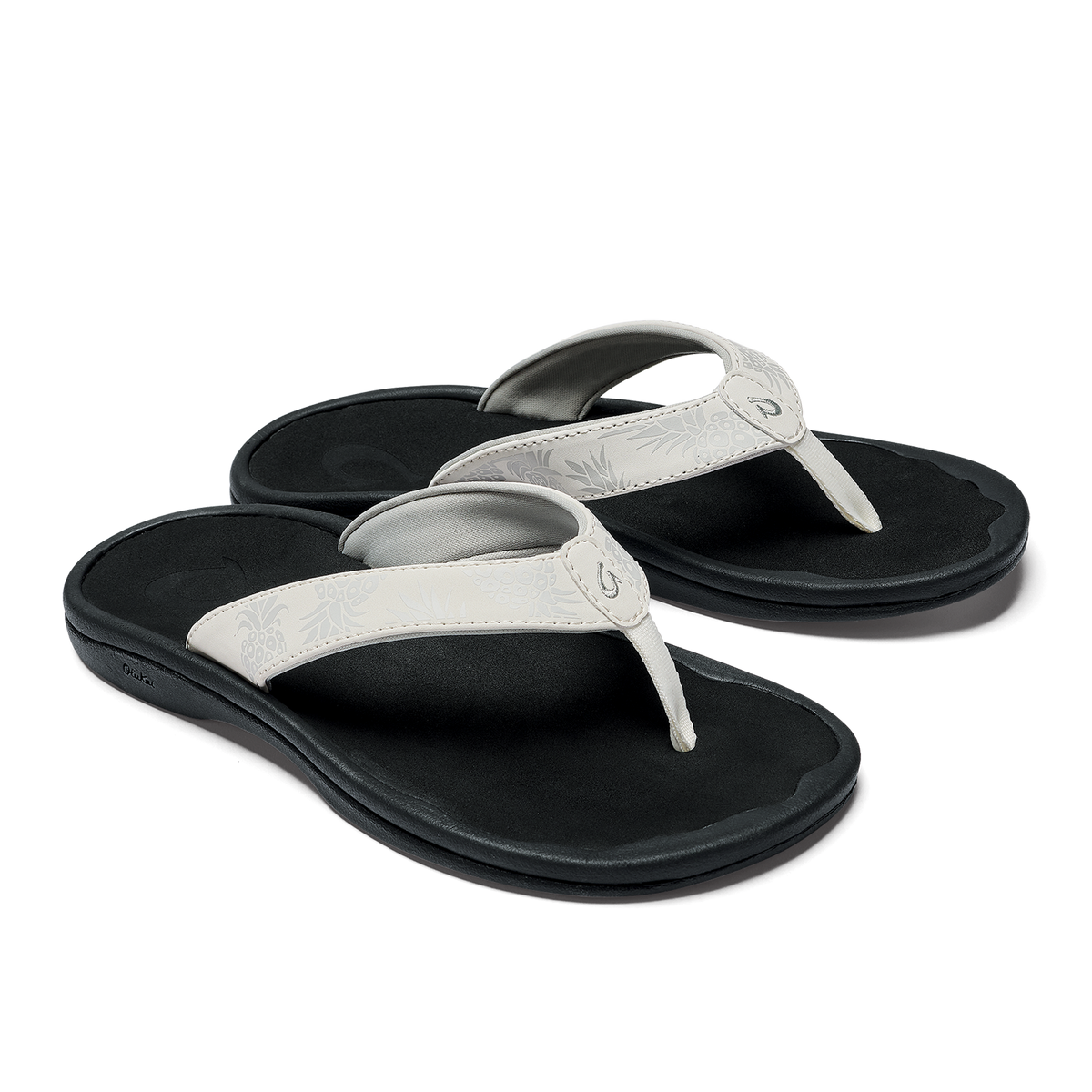OluKai ‘Ohana Women's Beach Sandals - Bright White / Hua