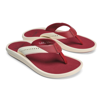 OluKai Ulele - Off White / Deep Red