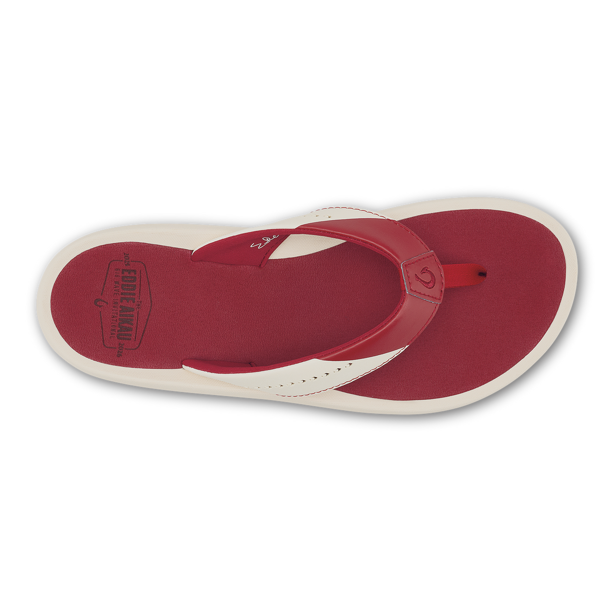 OluKai Ulele - Off White / Deep Red