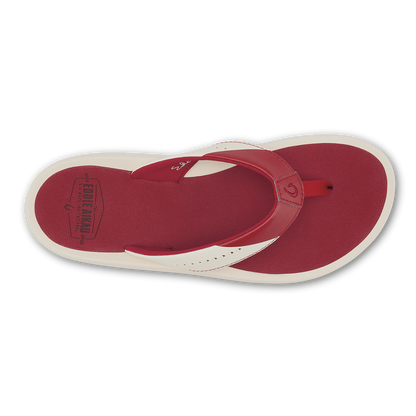 OluKai Ulele - Off White / Deep Red