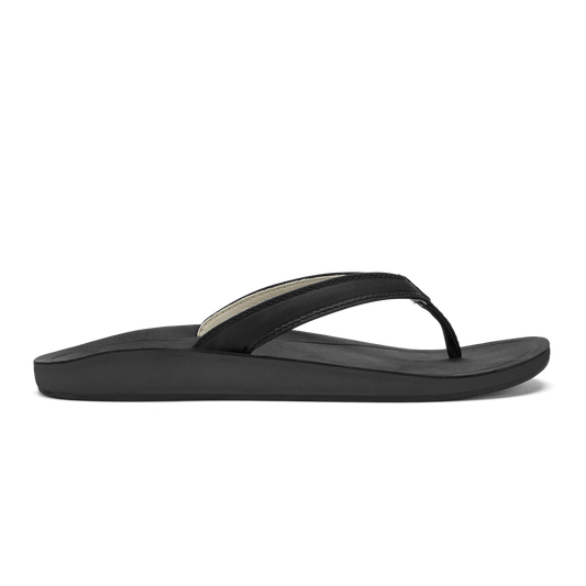 OluKai Southshore Women’s Waterproof Leather Sandals - Lava Rock