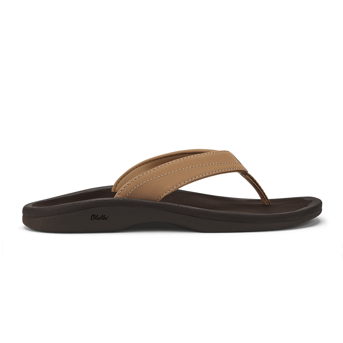 OluKai ‘Ohana Women's Beach Sandals - Almond / Dark Java
