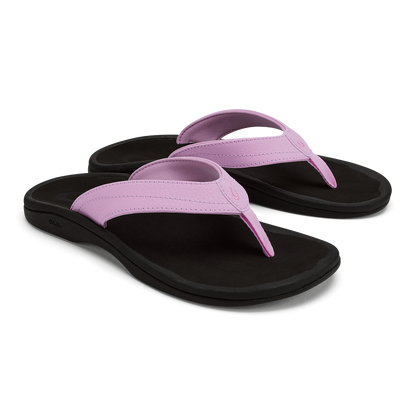 OluKai ‘Ohana Women's Beach Sandals - Paradise Pink / Lava Rock