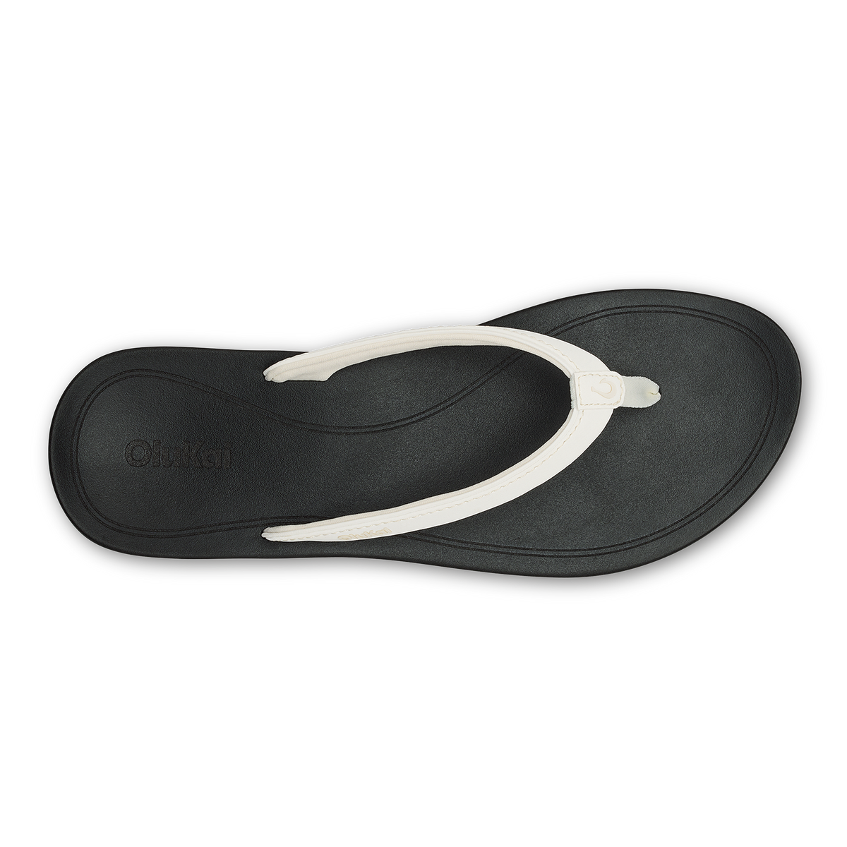 OluKai ‘Uiki Women’s Everyday Beach Sandals - Bright White / Lava Rock