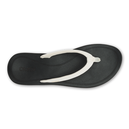 OluKai ‘Uiki Women’s Everyday Beach Sandals - Bright White / Lava Rock