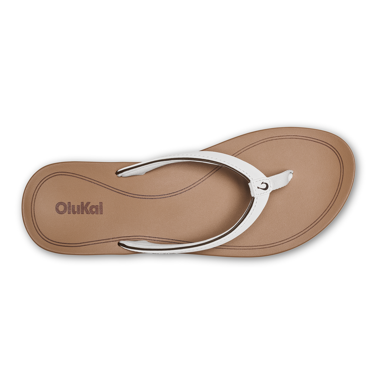 OluKai ‘Uiki Women’s Everyday Beach Sandals - White Sand / Almond