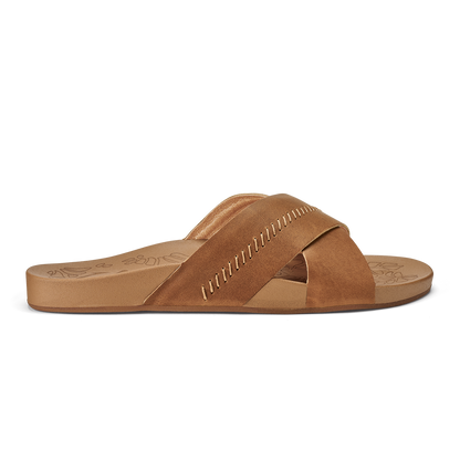 OluKai Kipe‘a ‘Olu Women‘s Slide Sandals - Sahara