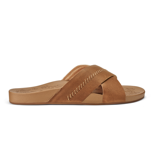 OluKai Kipe‘a ‘Olu Women‘s Slide Sandals - Sahara