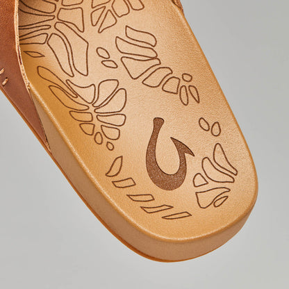 OluKai Kipe‘a ‘Olu Women‘s Slide Sandals - Sahara