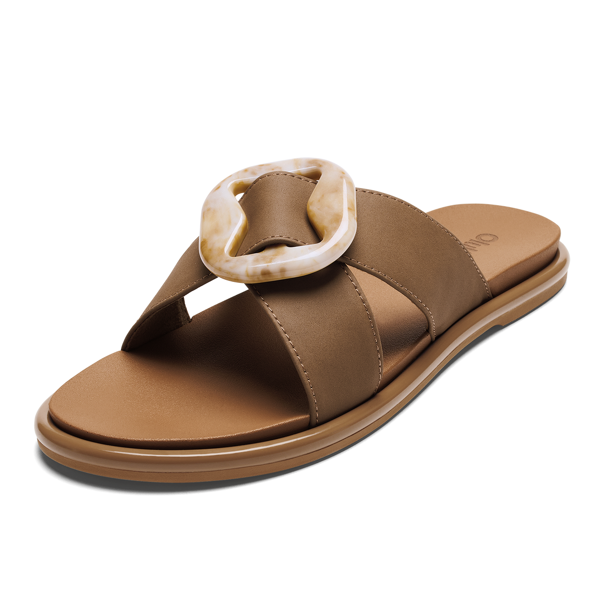 OluKai La‘i Slide Women’s Slide Beach Sandals - Tan