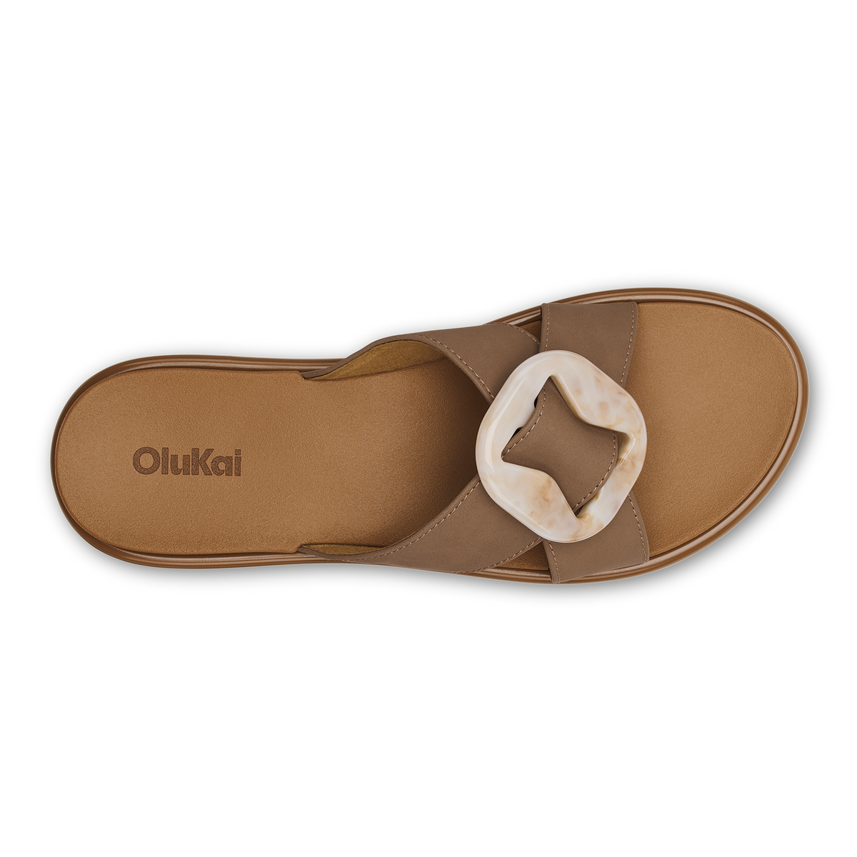 OluKai La‘i Slide Women’s Slide Beach Sandals - Tan