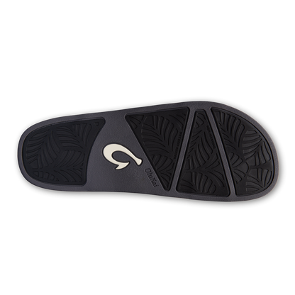 OluKai Hila Women’s Beach Slide Sandals - Black