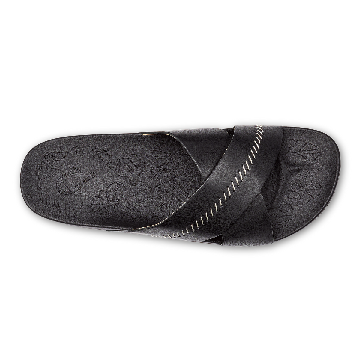 OluKai Kipe‘a ‘Olu Women‘s Slide Sandals - Black