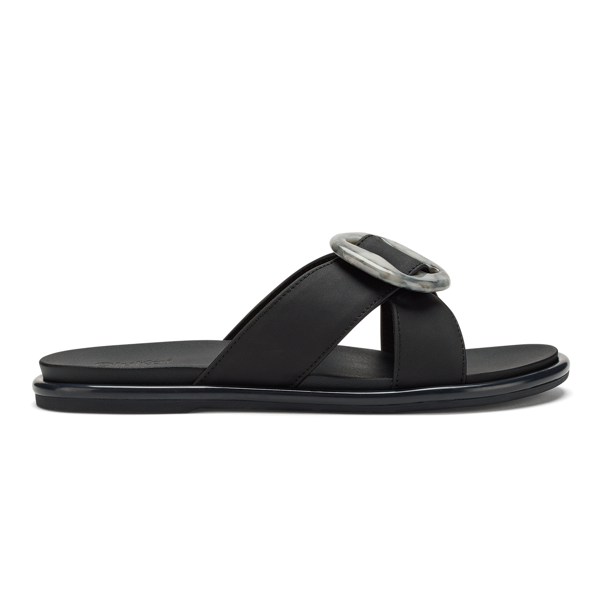 OluKai La‘i Slide Women’s Slide Beach Sandals - Lava Rock