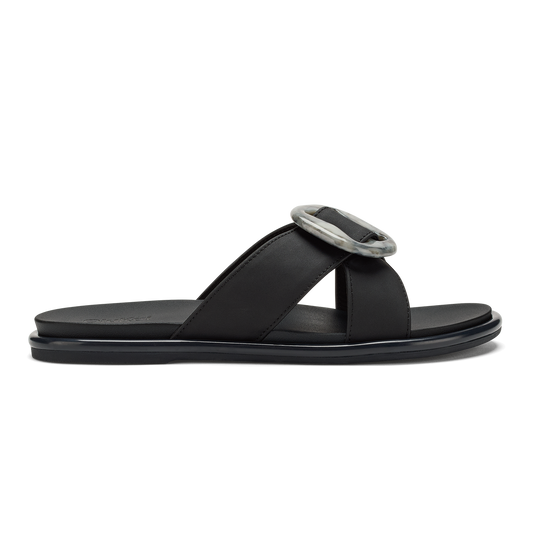 OluKai La‘i Slide Women’s Slide Beach Sandals - Lava Rock