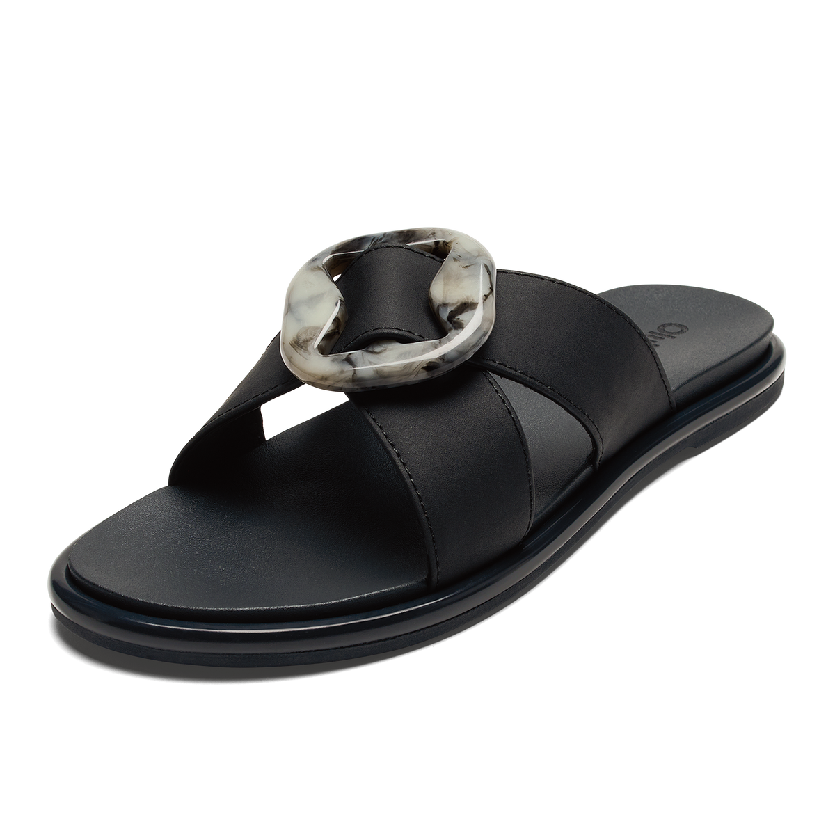 OluKai La‘i Slide Women’s Slide Beach Sandals - Lava Rock