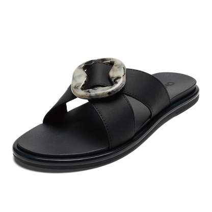 OluKai La‘i Slide Women’s Slide Beach Sandals - Lava Rock
