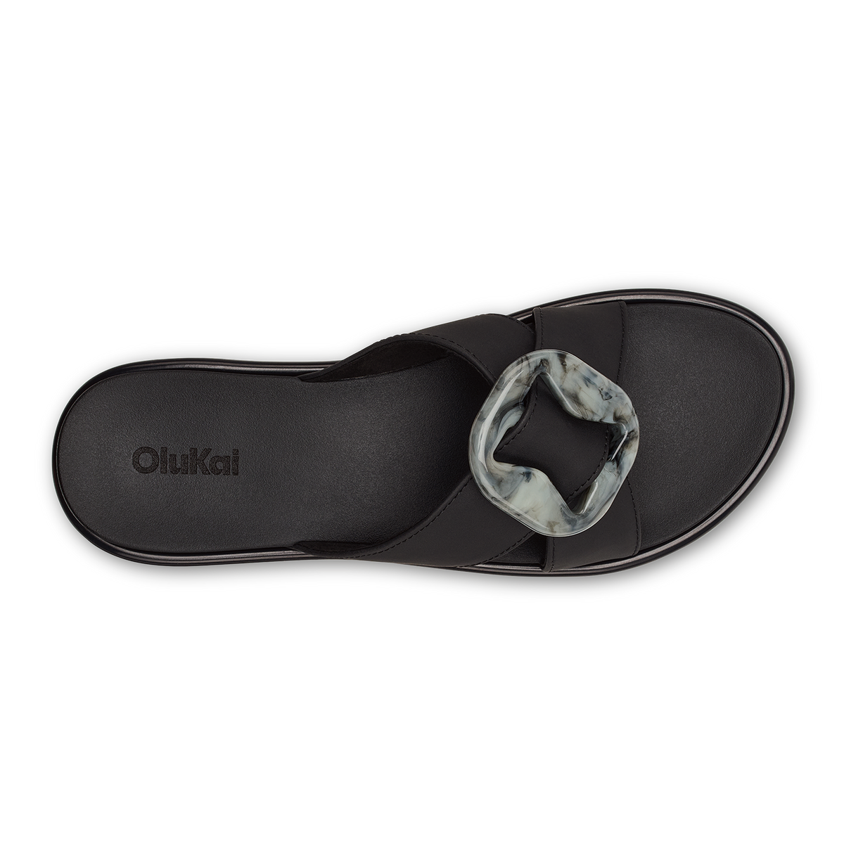 OluKai La‘i Slide Women’s Slide Beach Sandals - Lava Rock