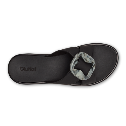 OluKai La‘i Slide Women’s Slide Beach Sandals - Lava Rock