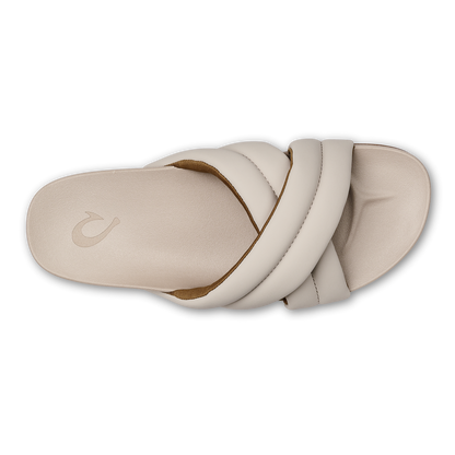 OluKai Hila Women’s Beach Slide Sandals - Cloudy