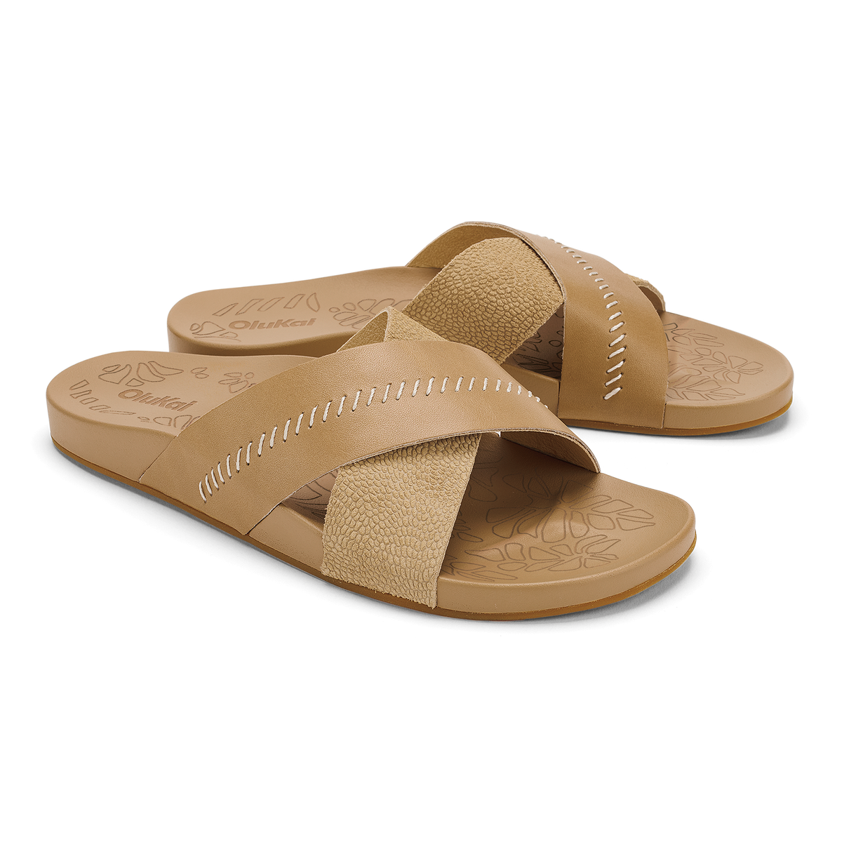OluKai Kipe‘a ‘Olu Women‘s Slide Sandals - Warm Sand