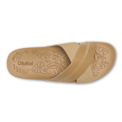OluKai Kipe‘a ‘Olu Women‘s Slide Sandals - Warm Sand