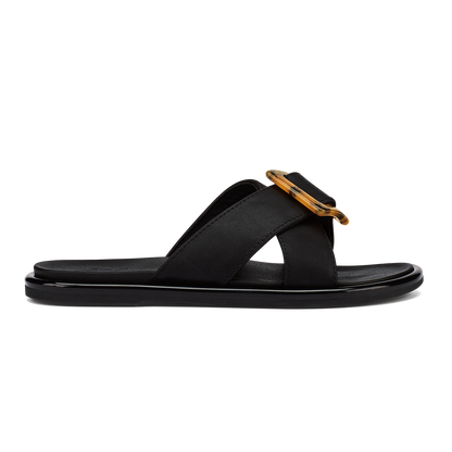 OluKai La‘i Slide Women’s Slide Beach Sandals - Black