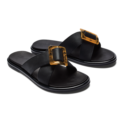 OluKai La‘i Slide Women’s Slide Beach Sandals - Black