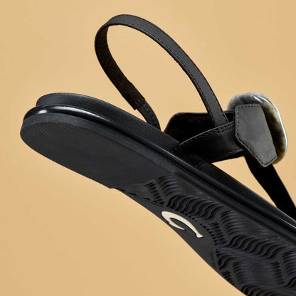 OluKai La‘i T-Bar Women’s Strappy Sandals - Lava Rock