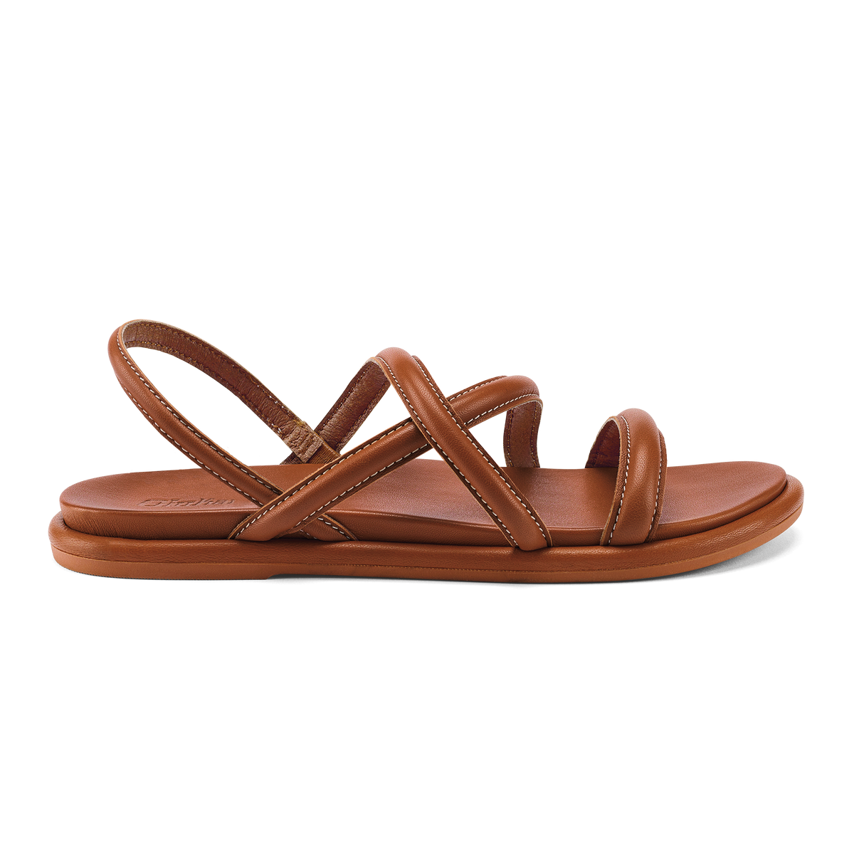 OluKai Tiare Strappy Women’s Leather Sandals - Fox