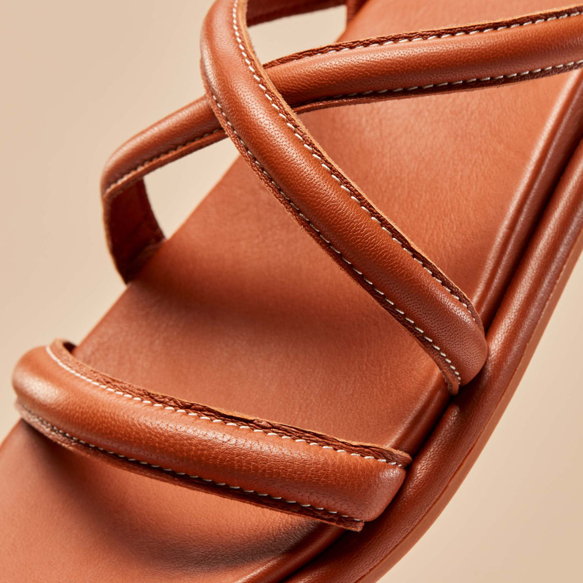 OluKai Tiare Strappy Women’s Leather Sandals - Fox