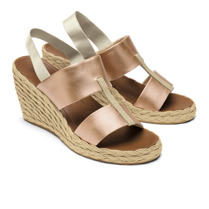 OluKai Lile Wedge - Copper / Tan