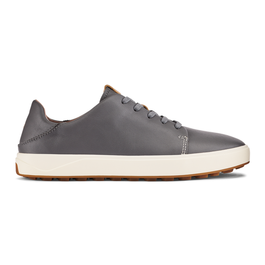 OluKai Wailea Women’s Waterproof Leather Golf Shoes - Stone